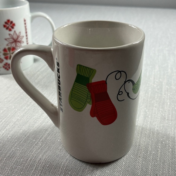 Starbucks Winter Mug Lot 4 Starbucks, ceramic mugs 10oz, 11oz, 12oz & 14oz - Picture 7 of 10
